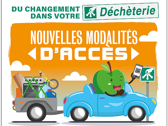 affiche communication accès en déchèterie sdd82
